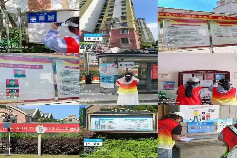 团队成员在湾沚的各个小区进行实地调研.jpg
